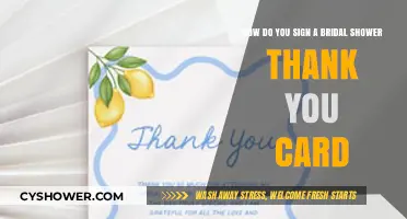 Thoughtful Ways to Sign Bridal Shower Thank You Cards with Grace