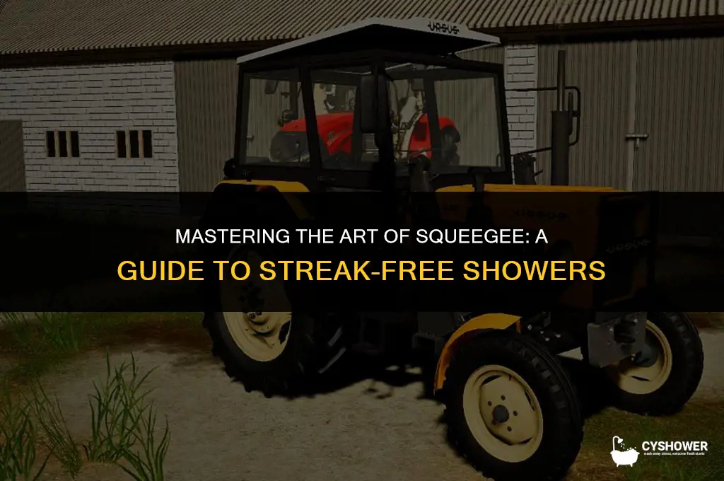 how do you squeegee the shower
