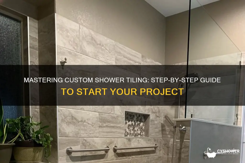 how do you start tile a custom shower