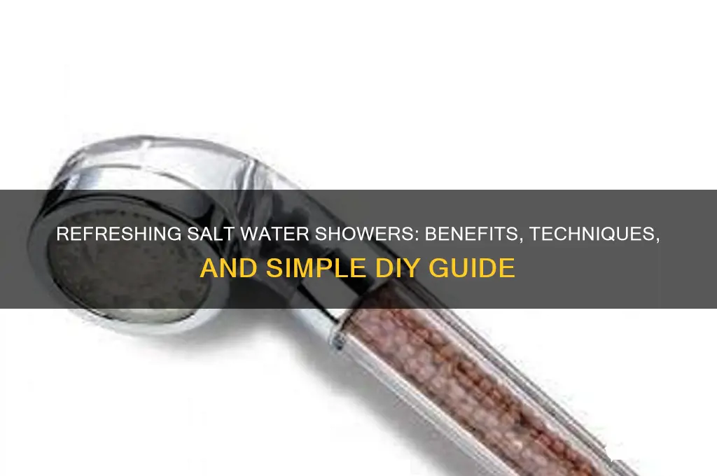 how do you take a salt water shower