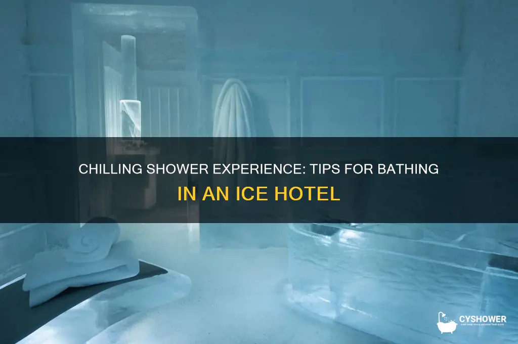 how do you take a shower in an ice hotel