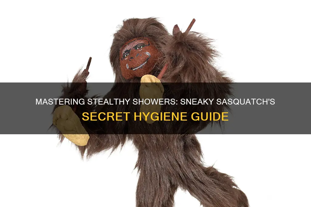 how do you take a shower in sneaky sasquatch