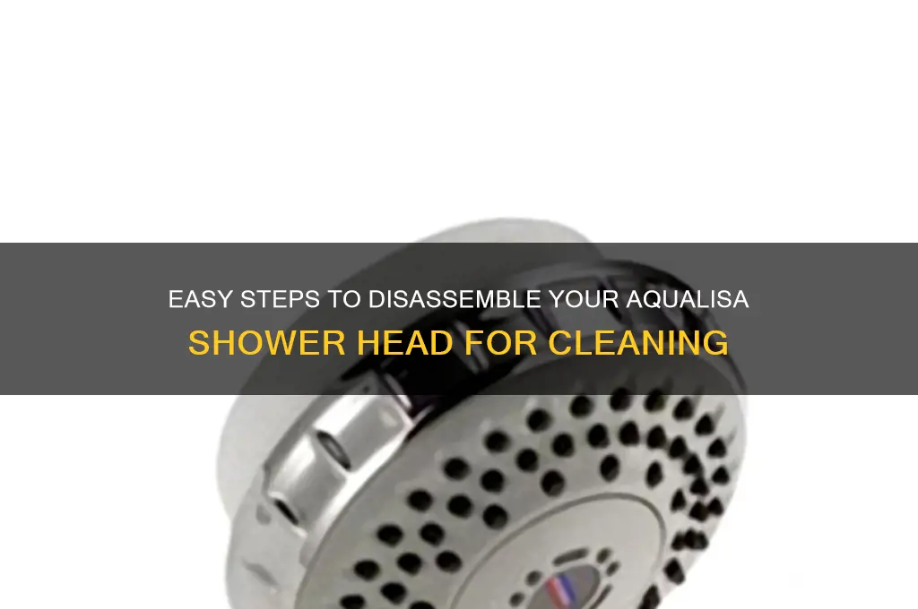 how do you take an aqualisa shower head apart
