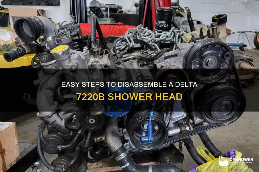 how do you take apart a delta 7220b shower head