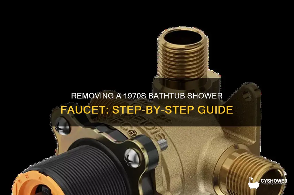 how do you take off a 1970s baoom shower faucet