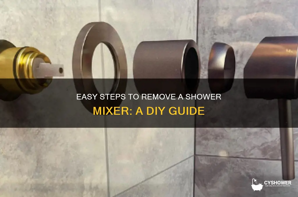 how do you take off a shower mixer