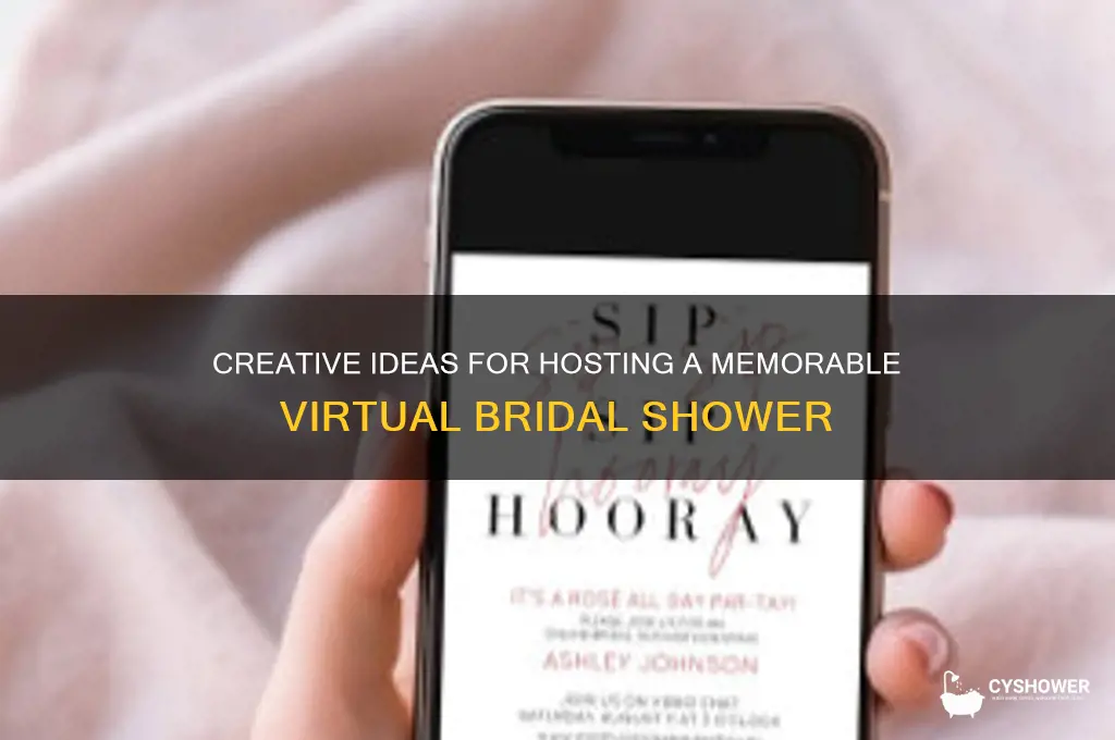 how do you throw a virtual bridal shower