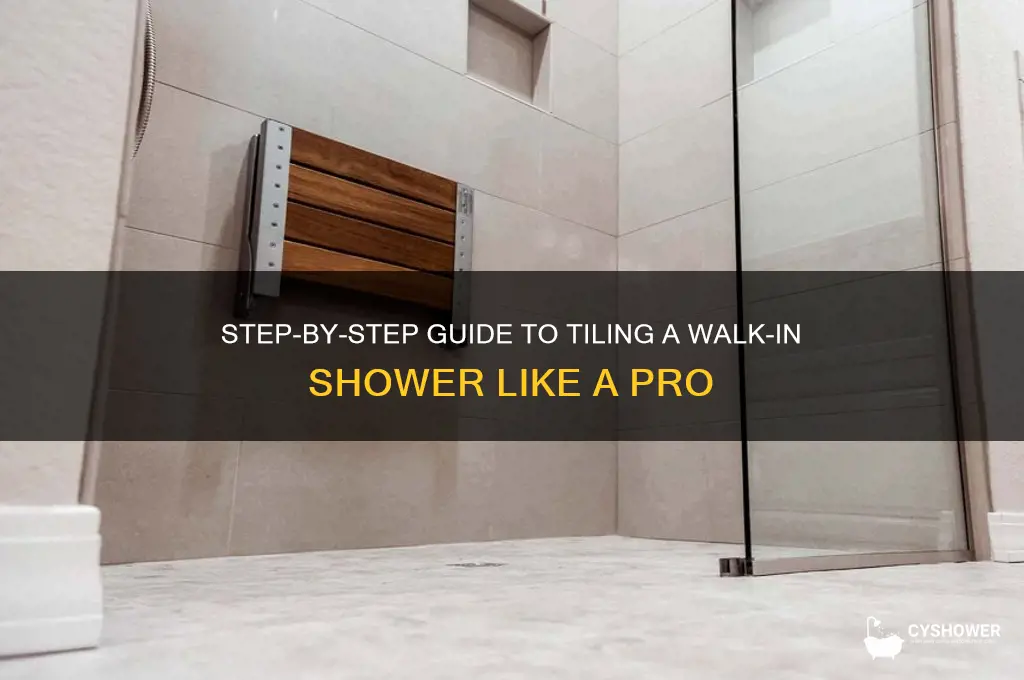 how do you tile a walk in shower