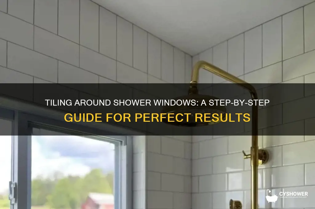 how do you tile around a window in a shower