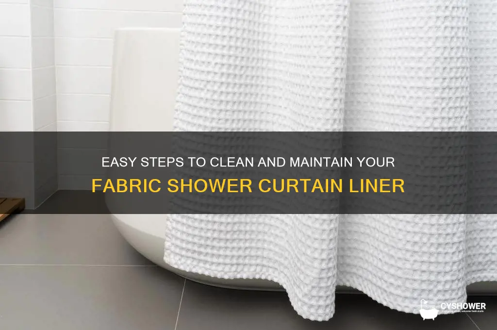 how do you wash a fabric shower curtain liner