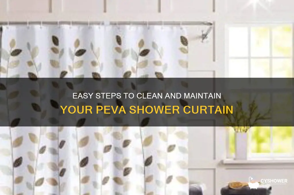 how do you wash a peva shower curtain