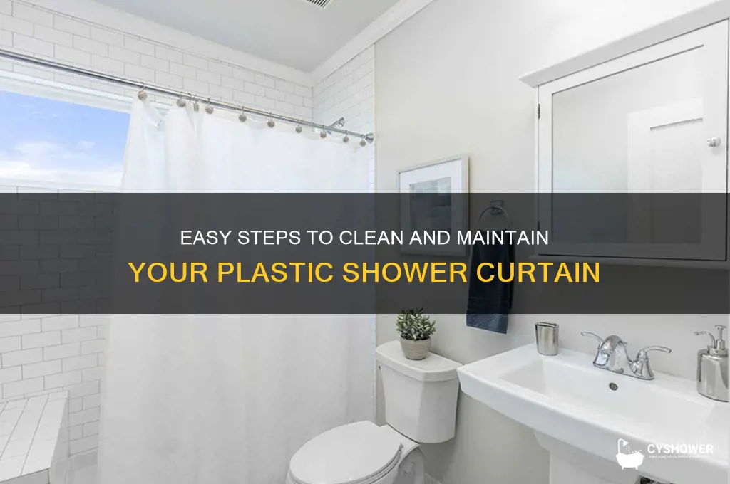 how do you wash a plasti shower curtain