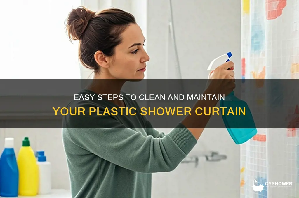 how do you wash a plastic shower curtain