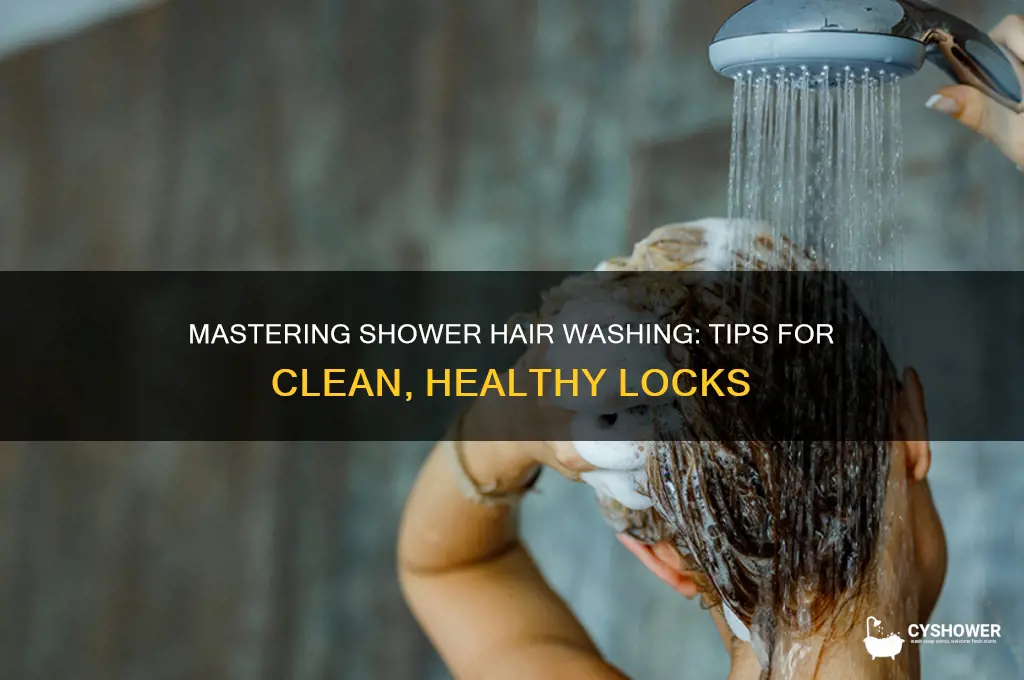 how do you wash your hair in the shower