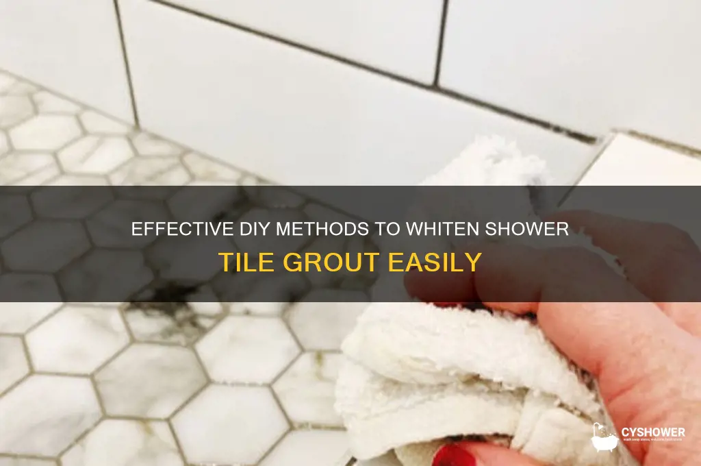 how do you whiten shower tile grout