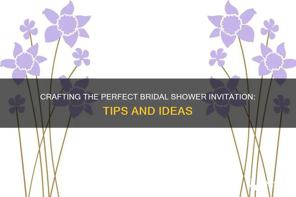 how do you write a bridal shower invitation