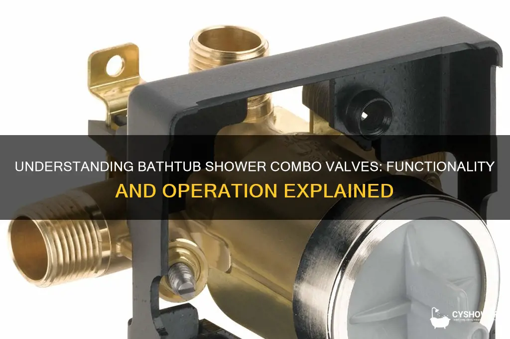 how does a bathtub shower combination water valve work