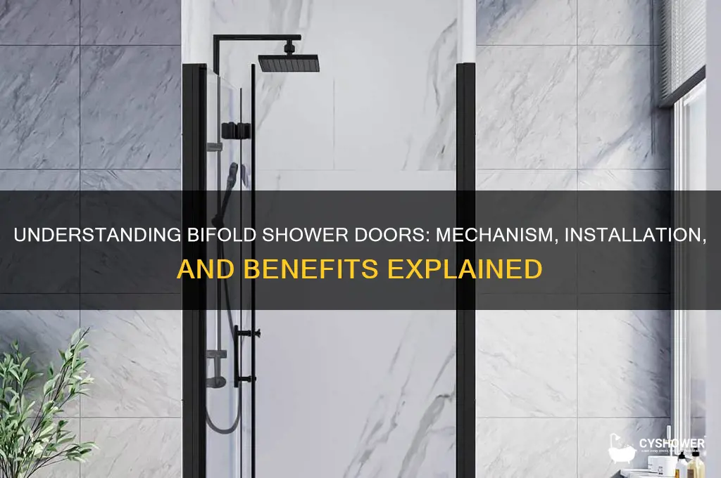how does a bifold shower door work