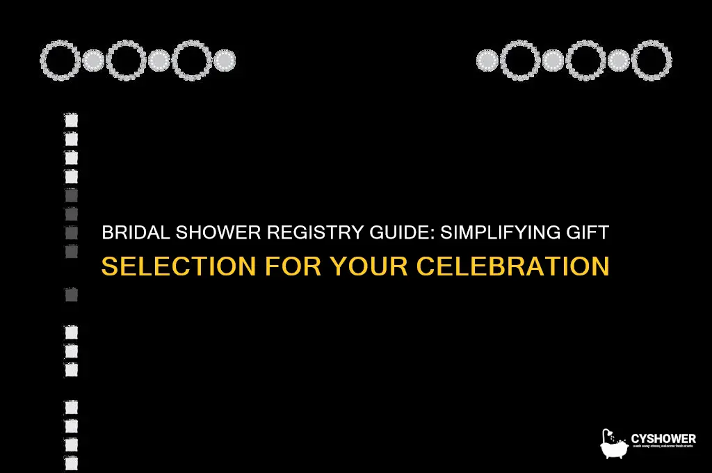 how does a bridal shower registry work