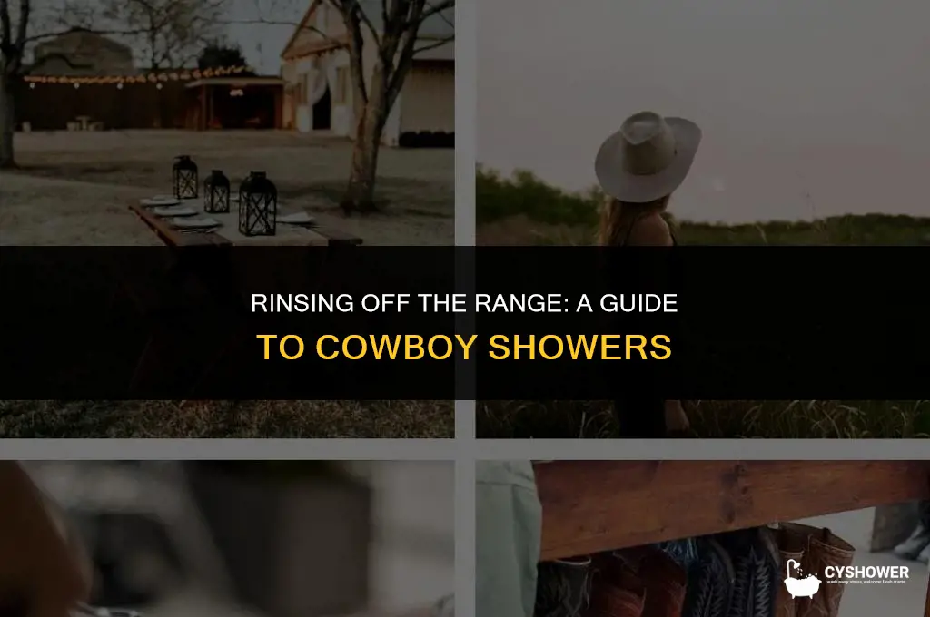 how does a cowboy shower work