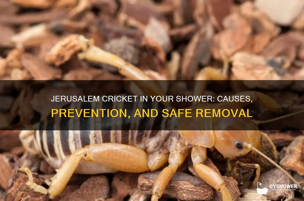 how does a jerusalem cricket get in add shower