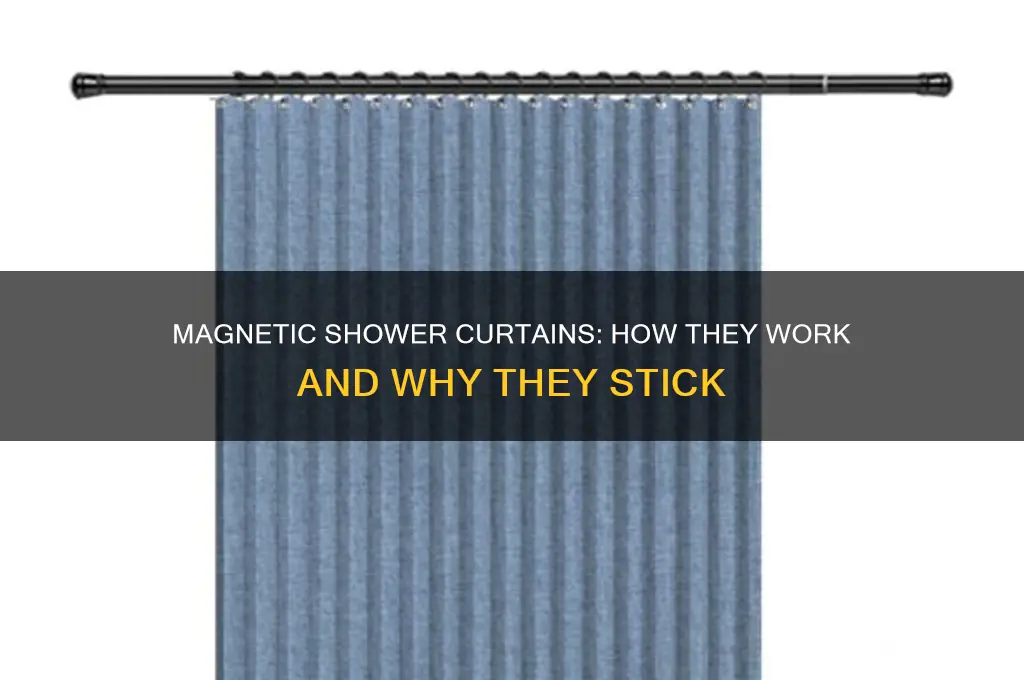 how does a magnetic shower curtain work