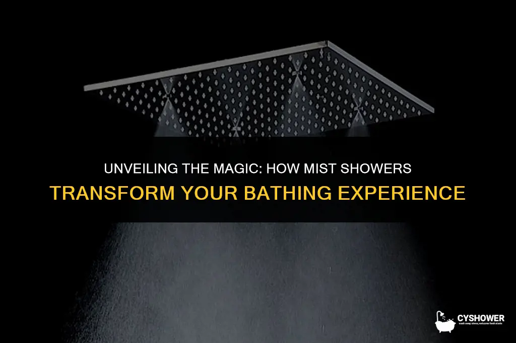 how does a mist shower work