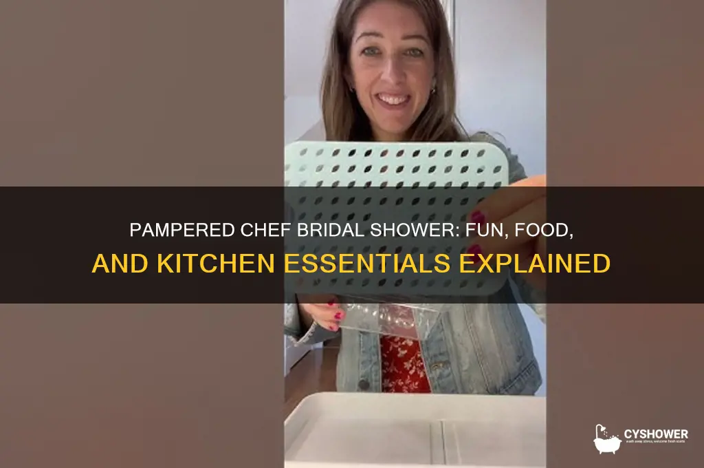 how does a pampered chef bridal shower work