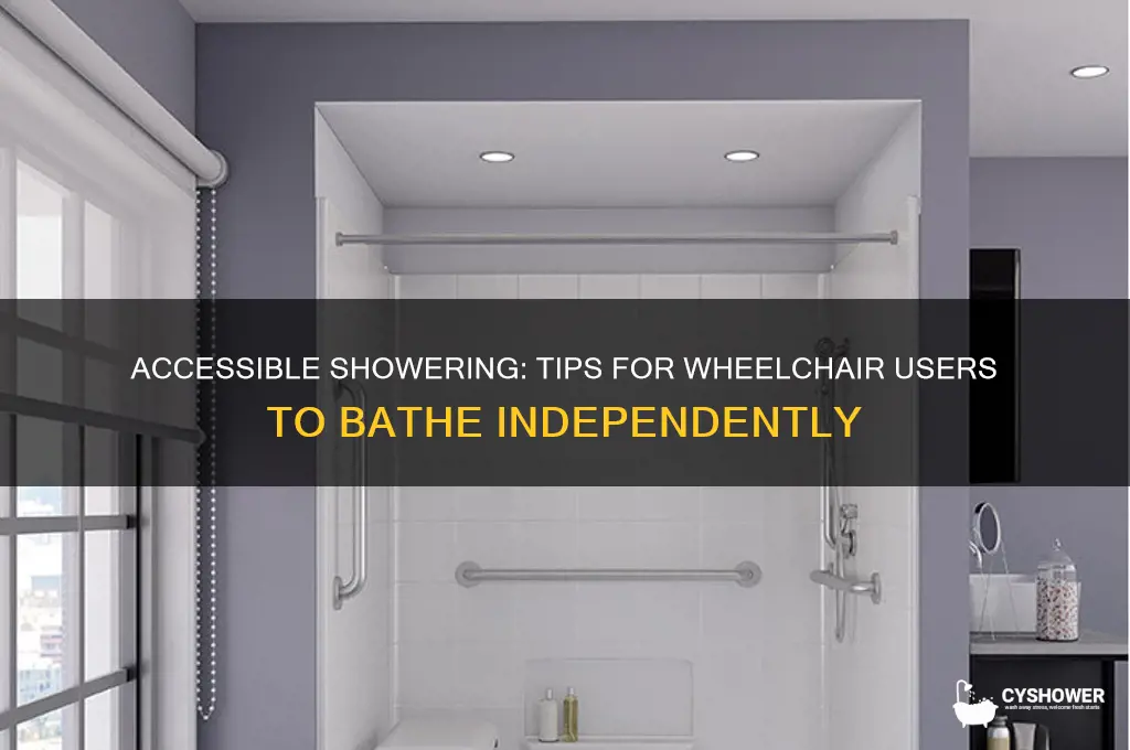 how does a person in a wheelchair take a shower