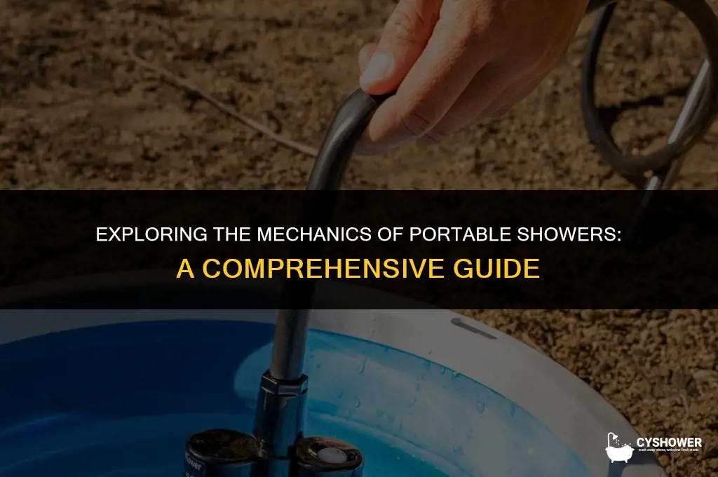 how does a portable shower work