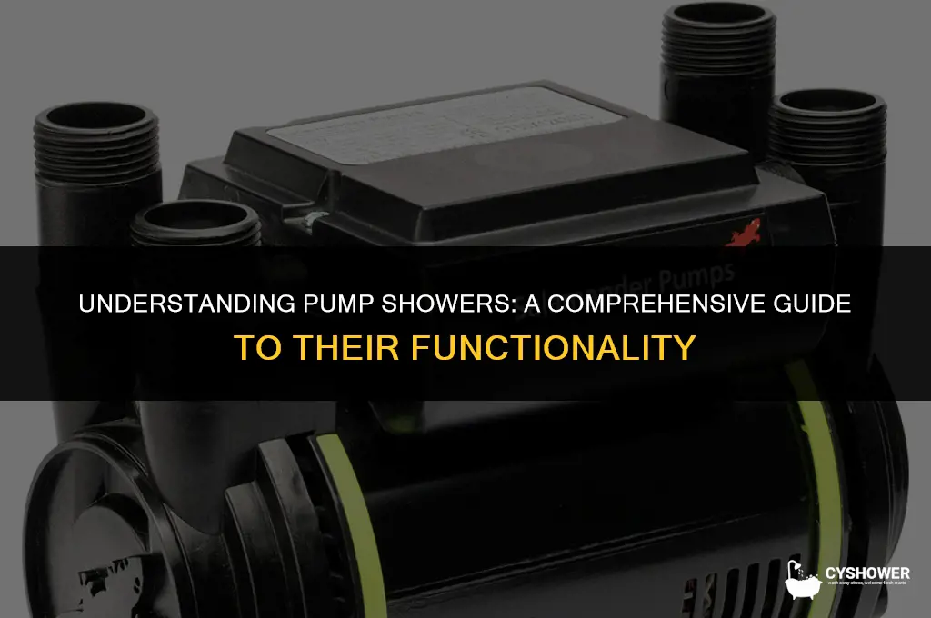 how does a pump shower work