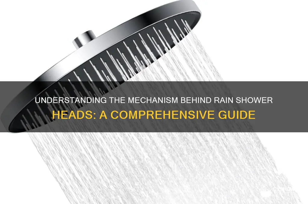 how does a rain shower head work