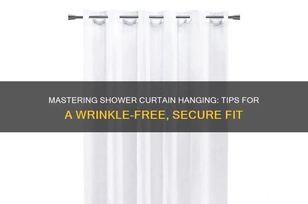 how does a shower curtain hang