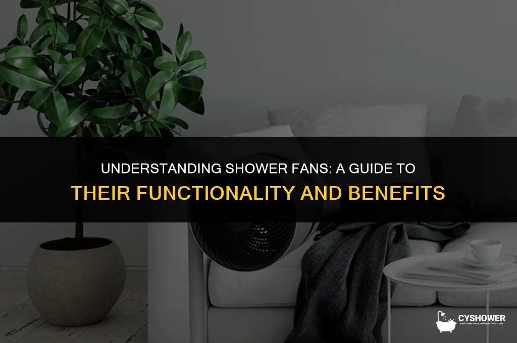 how does a shower fan work