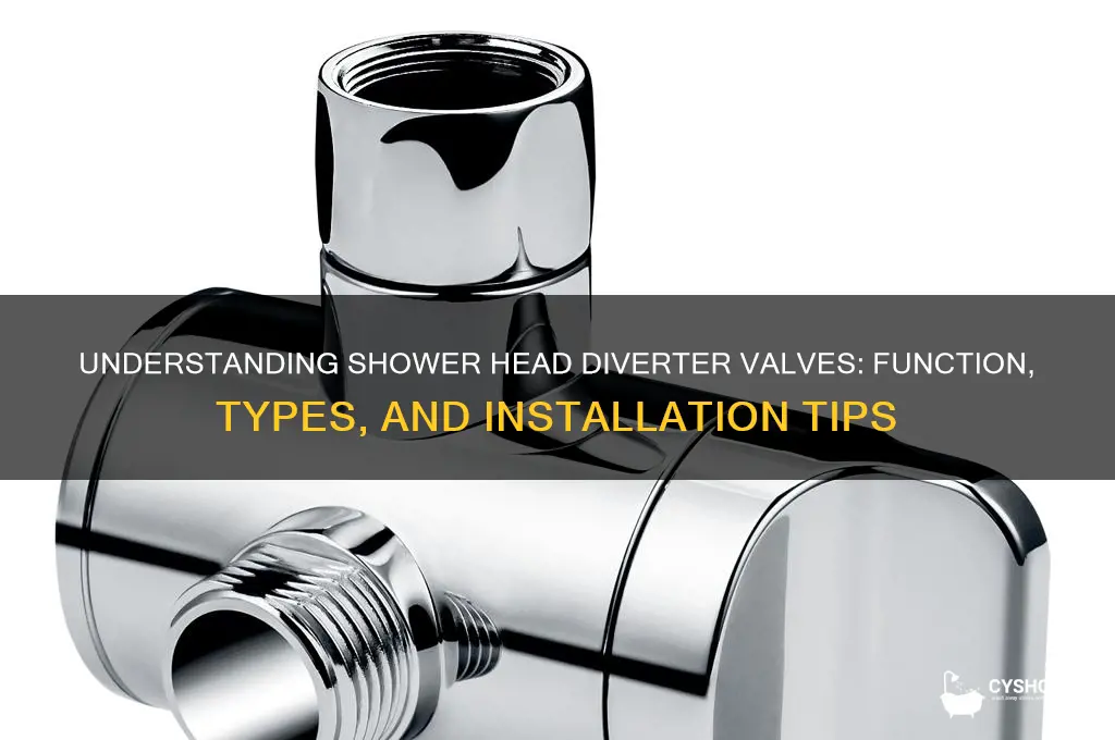 how does a shower head diverter work valve