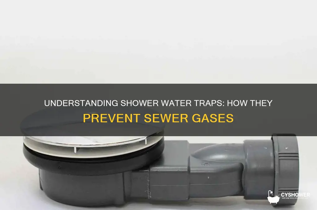 how does a shower water trap work