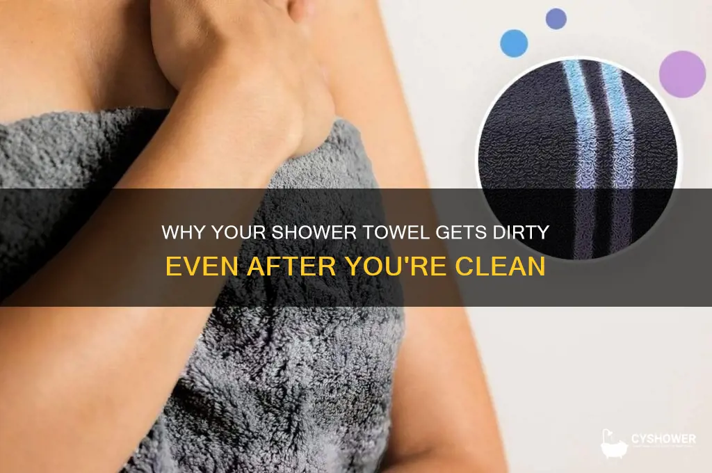 how does a towel get dirty after a shower