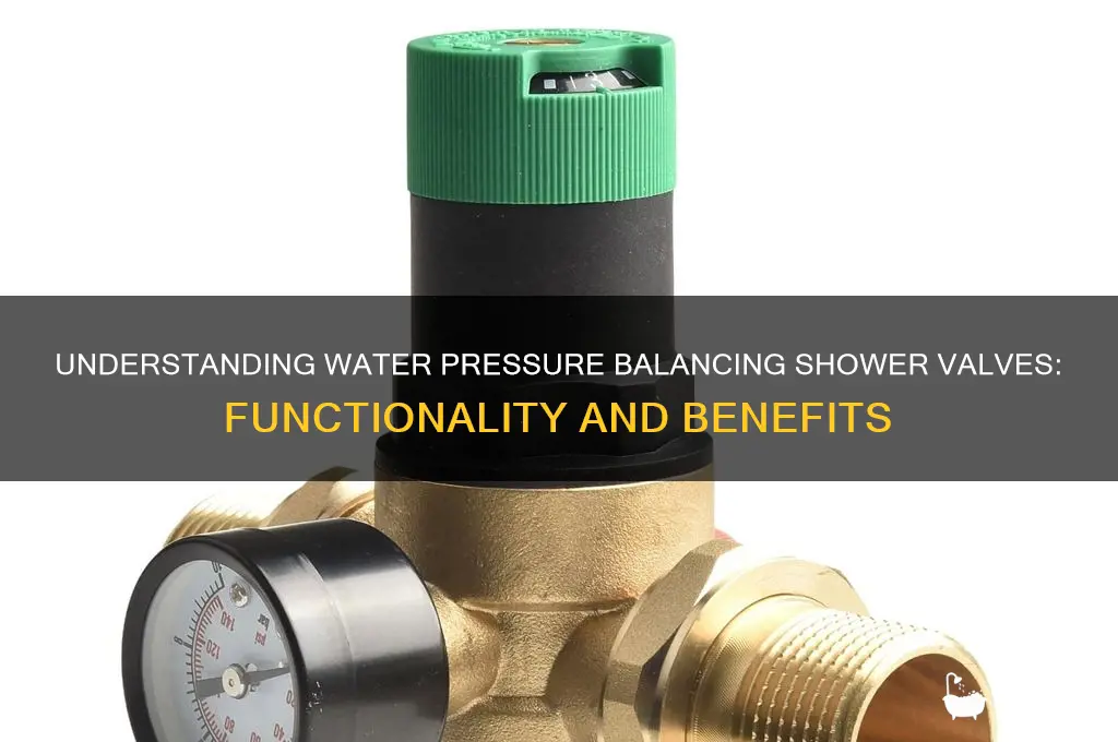 how does a water pressure balancing shower valve work