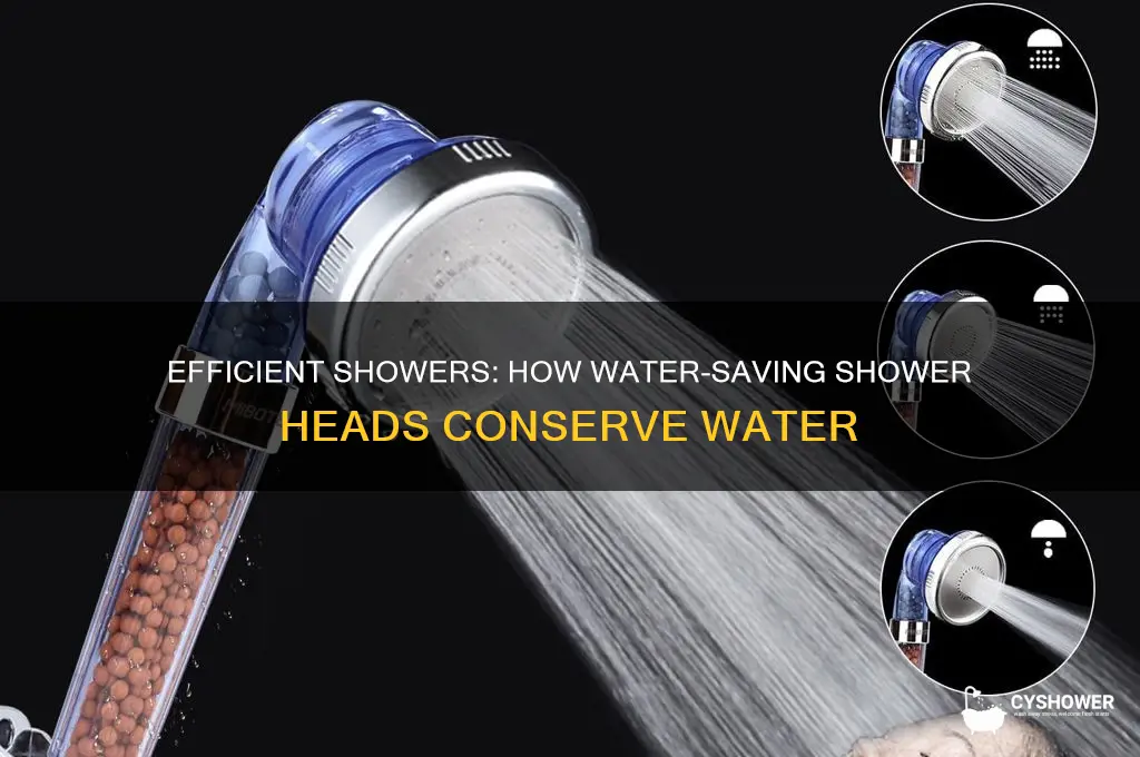 how does a water saving shower head work