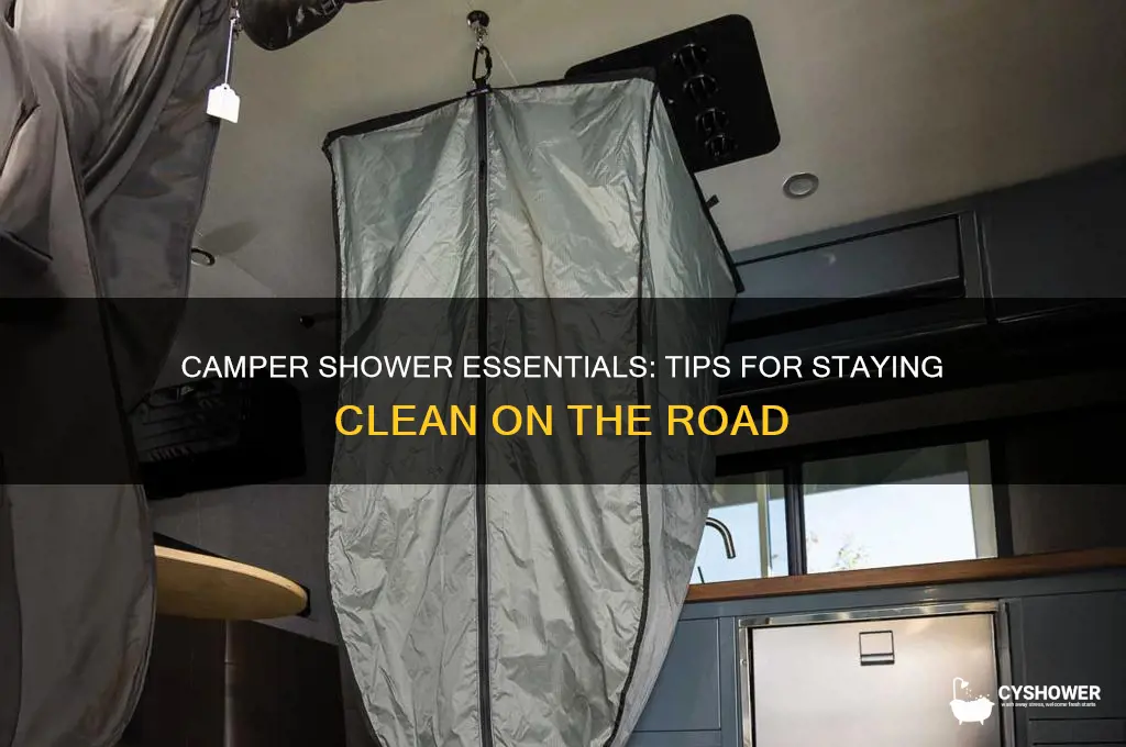 how does camper take shower