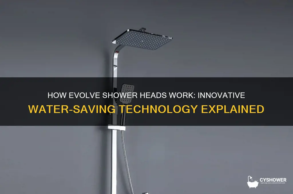 how does evolve shower head work