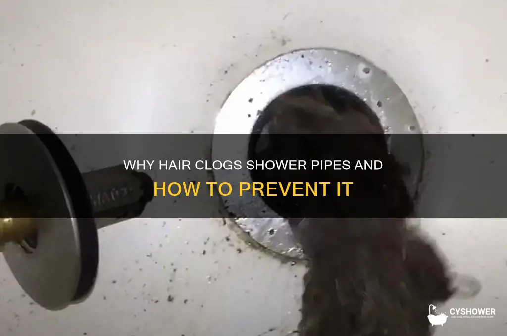 how does hair clog shower pipes