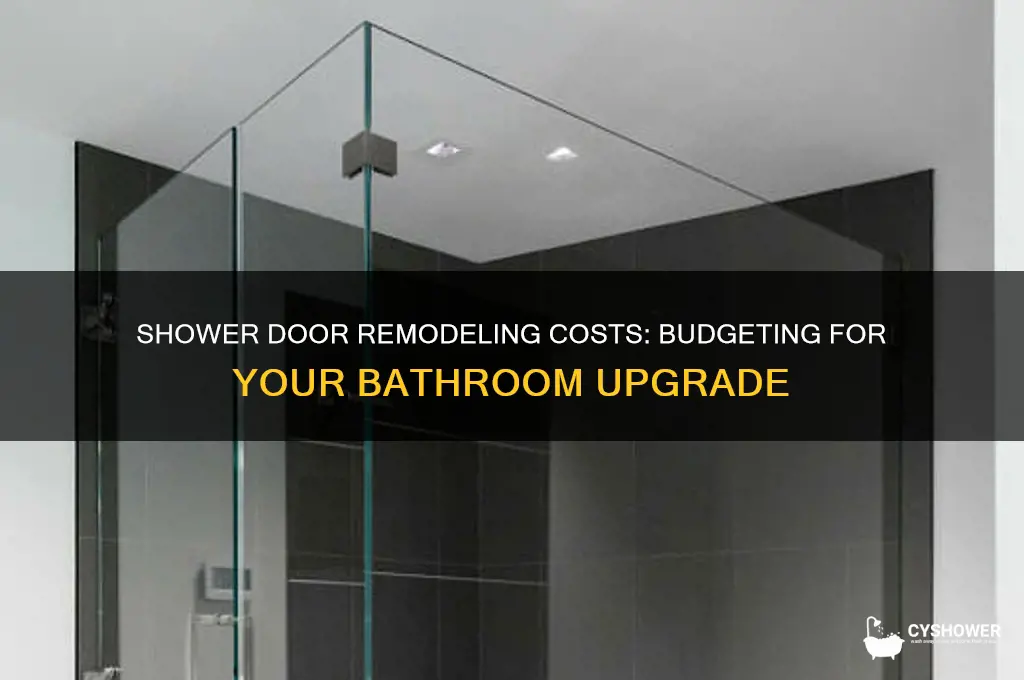 how does much cost to remodeling shower door