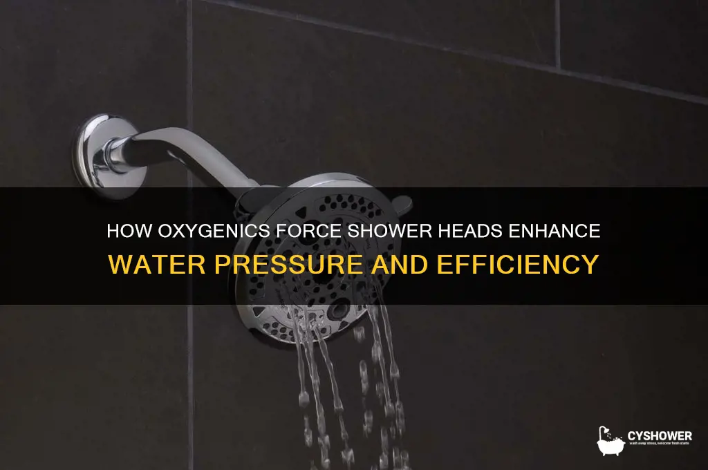 how does oxygenics force shower head work