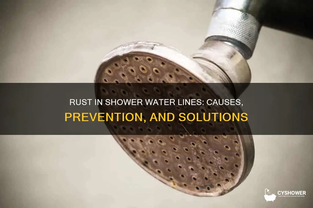 how does rust get in the water line to shower