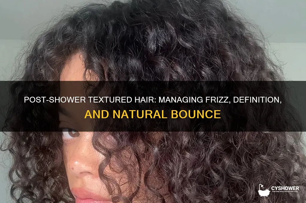 how does textured hair look after a shower