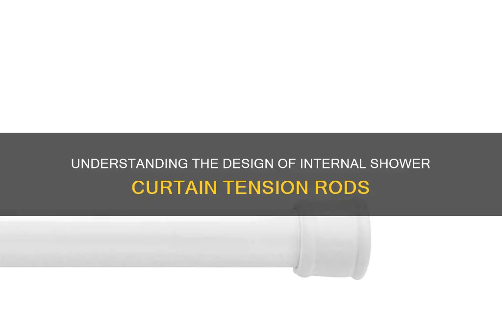 how does the internal shower curtain tension rod look like