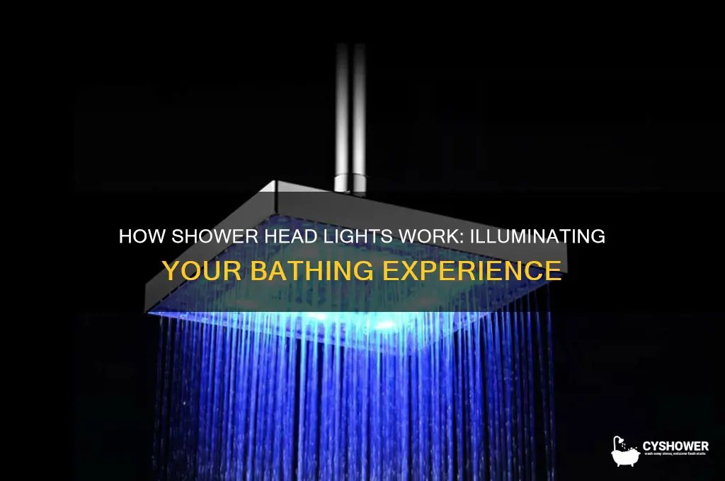 how does the light in my shower head work