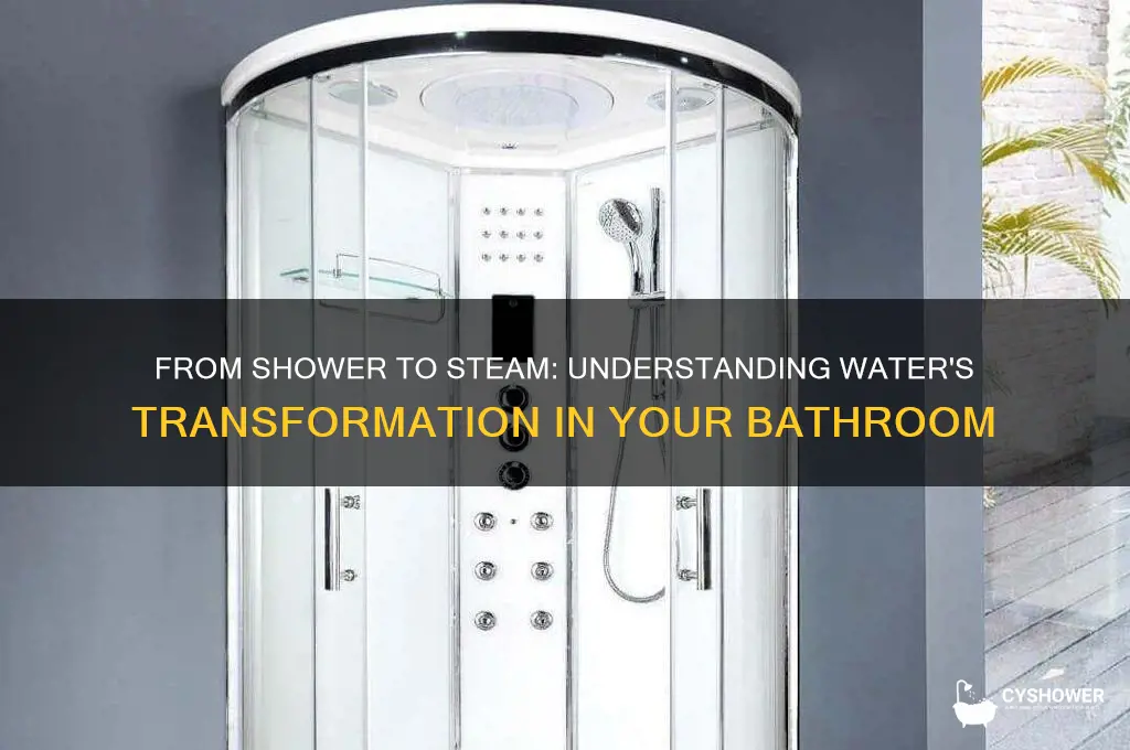 how does water become steam in shower