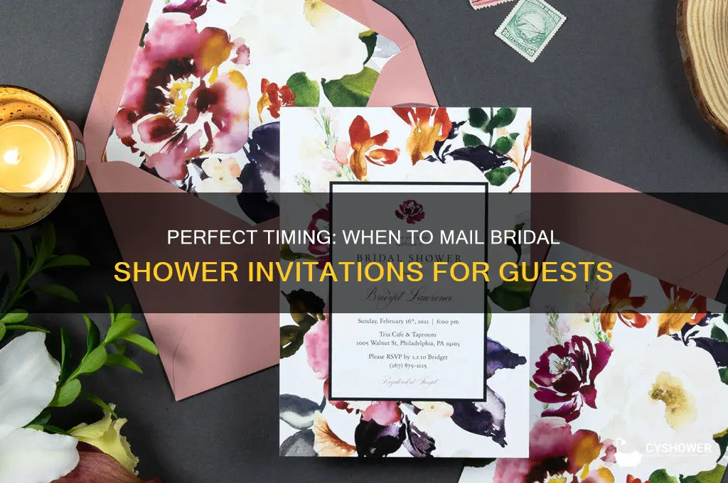 how early do bridal shower invites get mailed